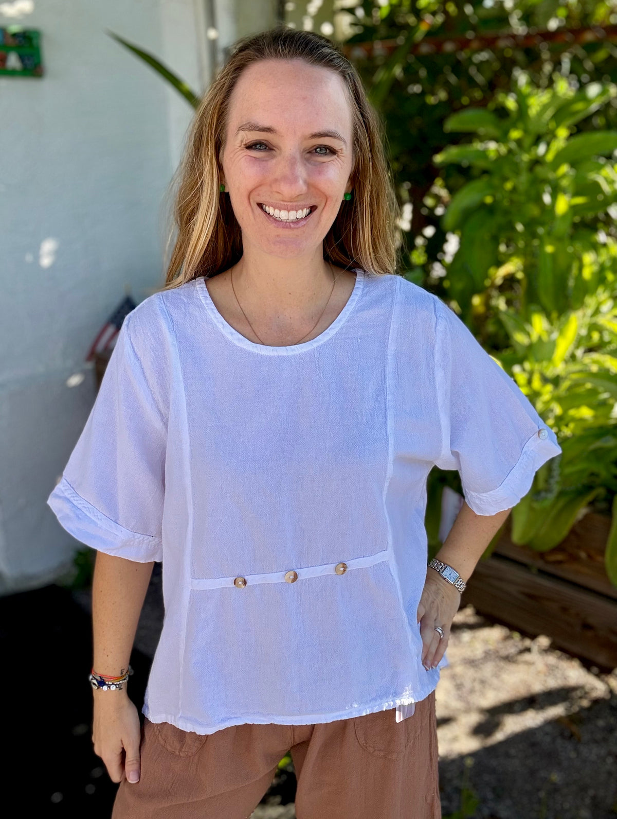 Cottonways Kira One Size Button Top