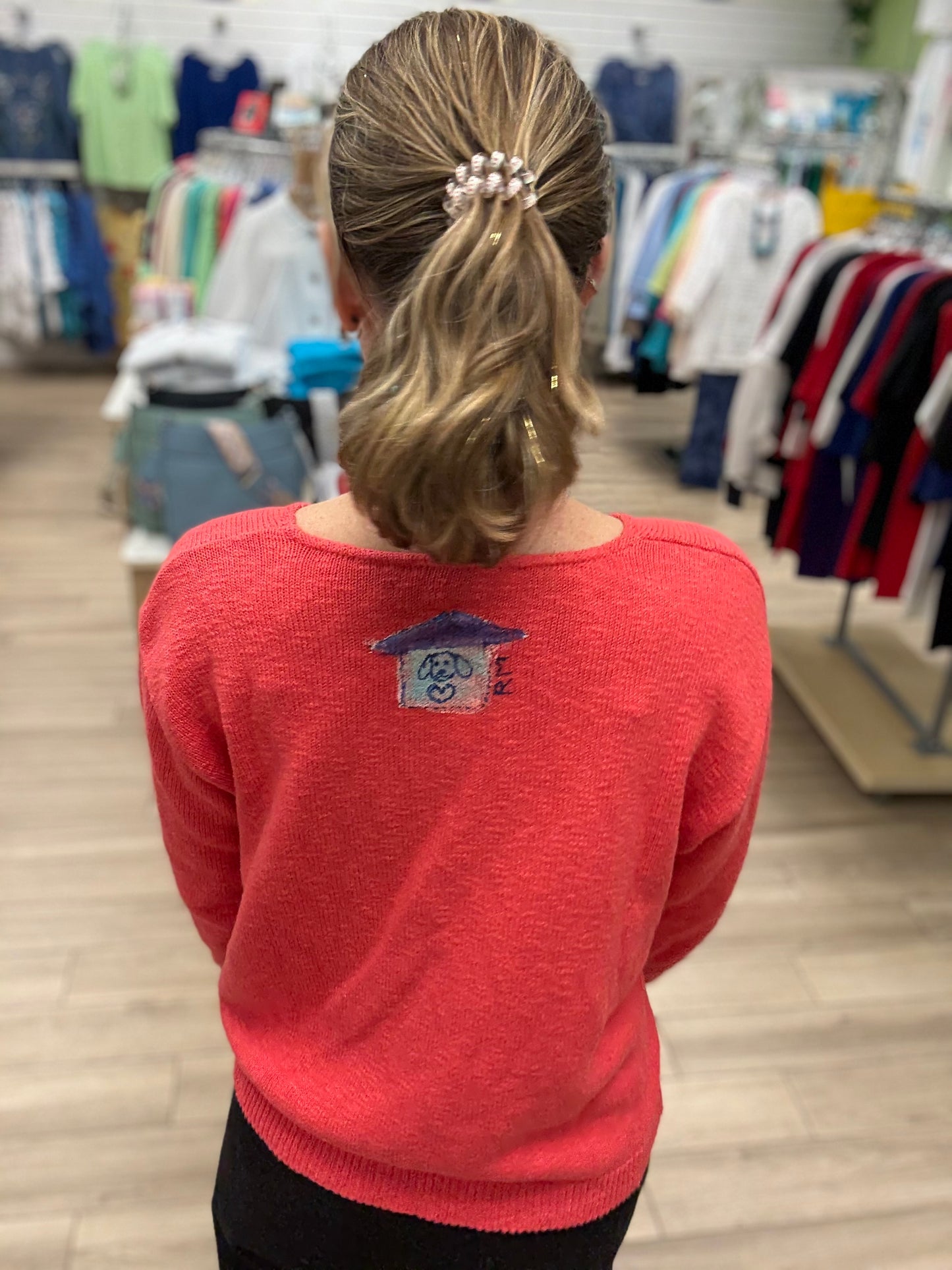 Rosamund Merrill Painted Puppy Sweater