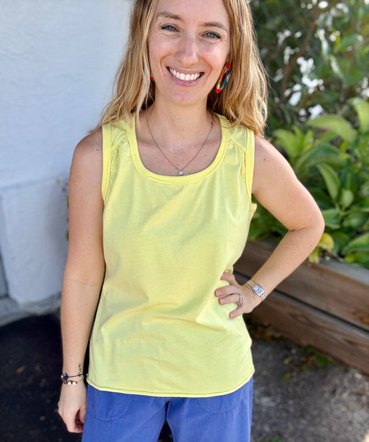 Wild Palms Raw Trim Tank Top