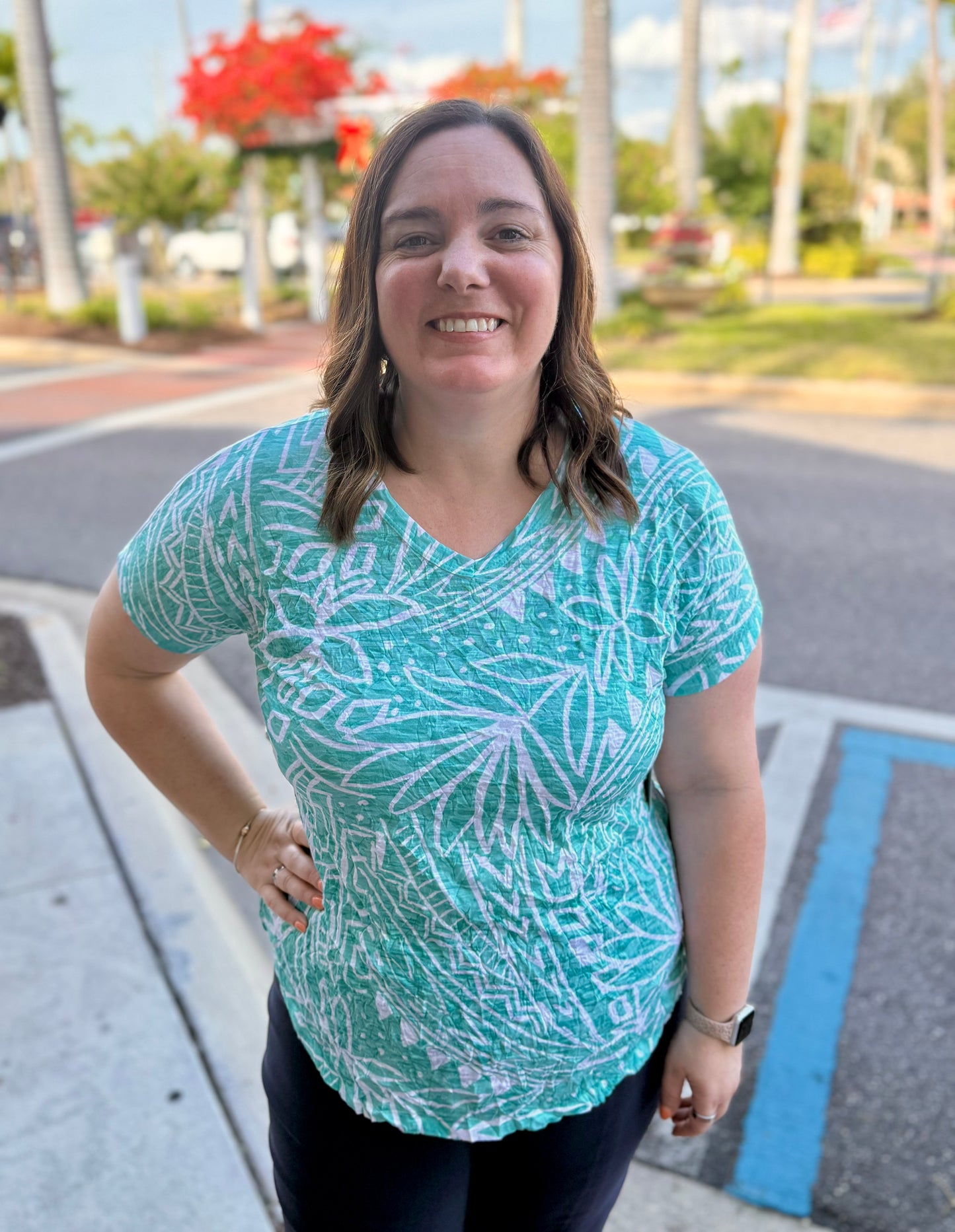 Jess & Jane SC1 Crinkle Dolman Top