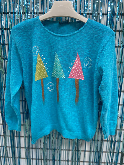 MoMo Sweater - Dots Tree Forest