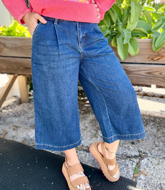 FDJ 2434843 Crop Denim Gaucho