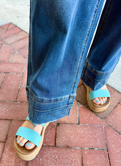 FDJ 2414699 Sparkle Hem Jean