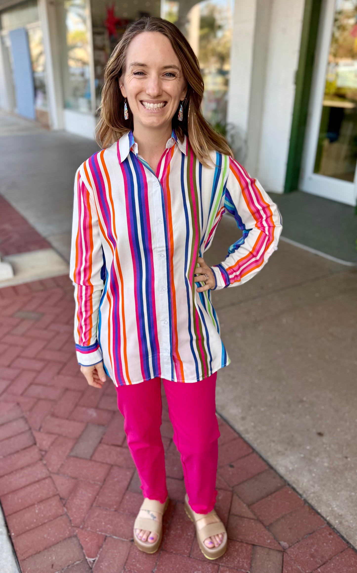 Avani 5434 Marisol Stripe Blouse