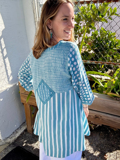 Iguana Joy Patches Top