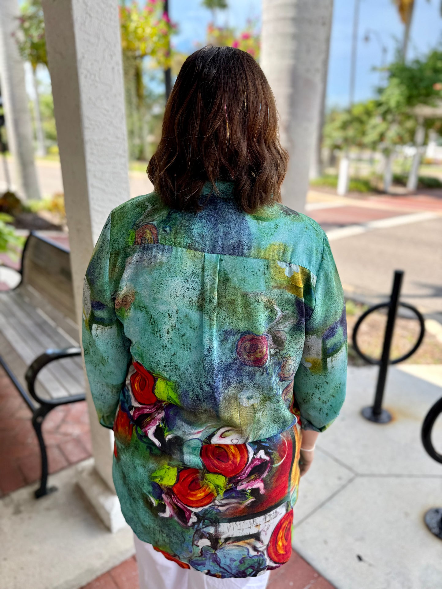 Aris A PB24006HL Roses Blouse