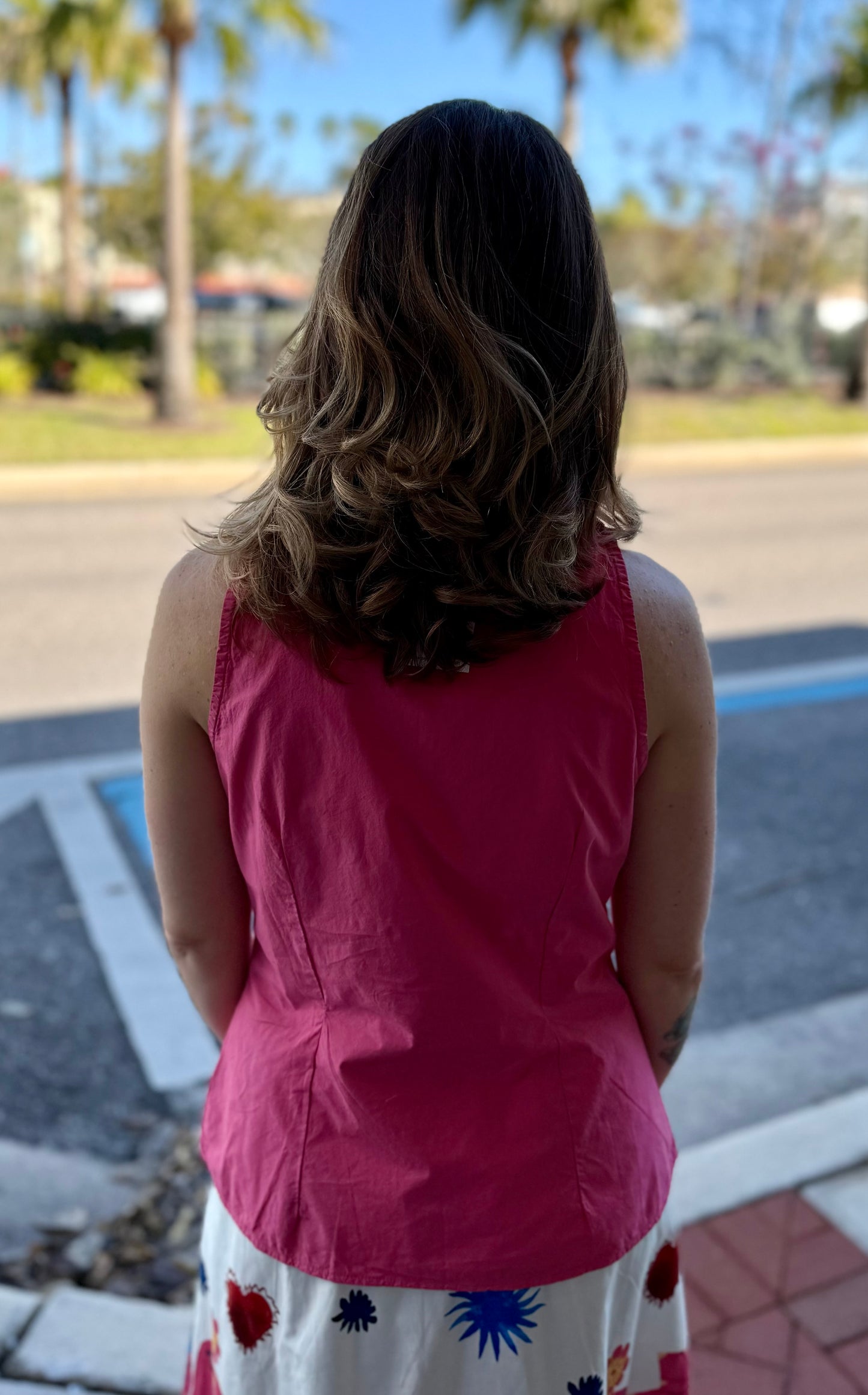 Zenara Woman ZF406S Pleat Tank Top