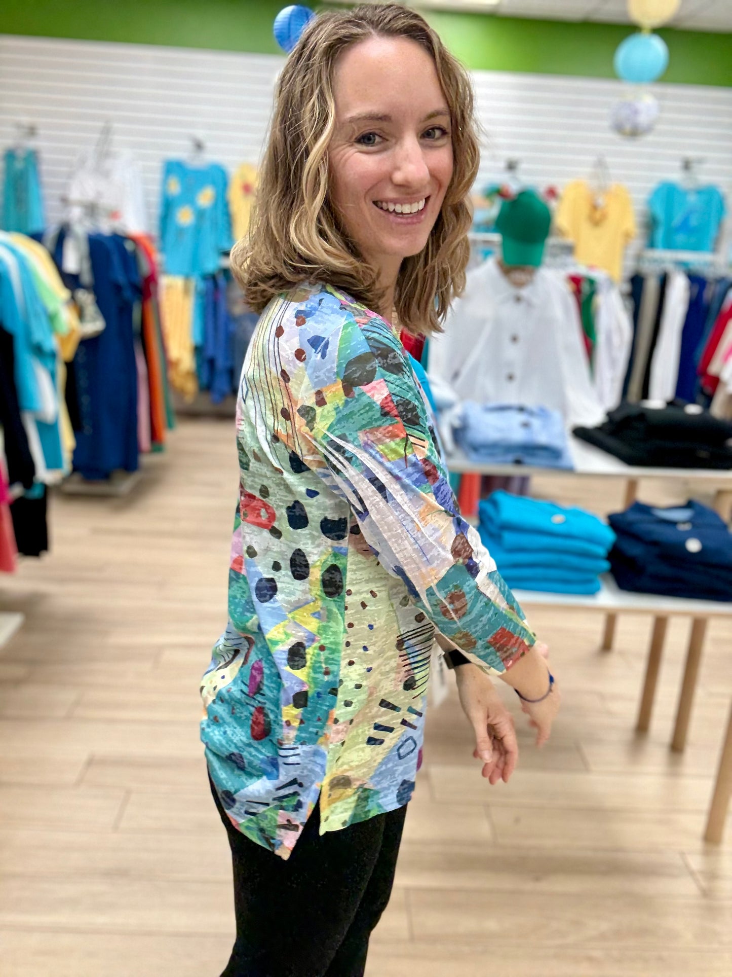 Jess & Jane 44 Print Top