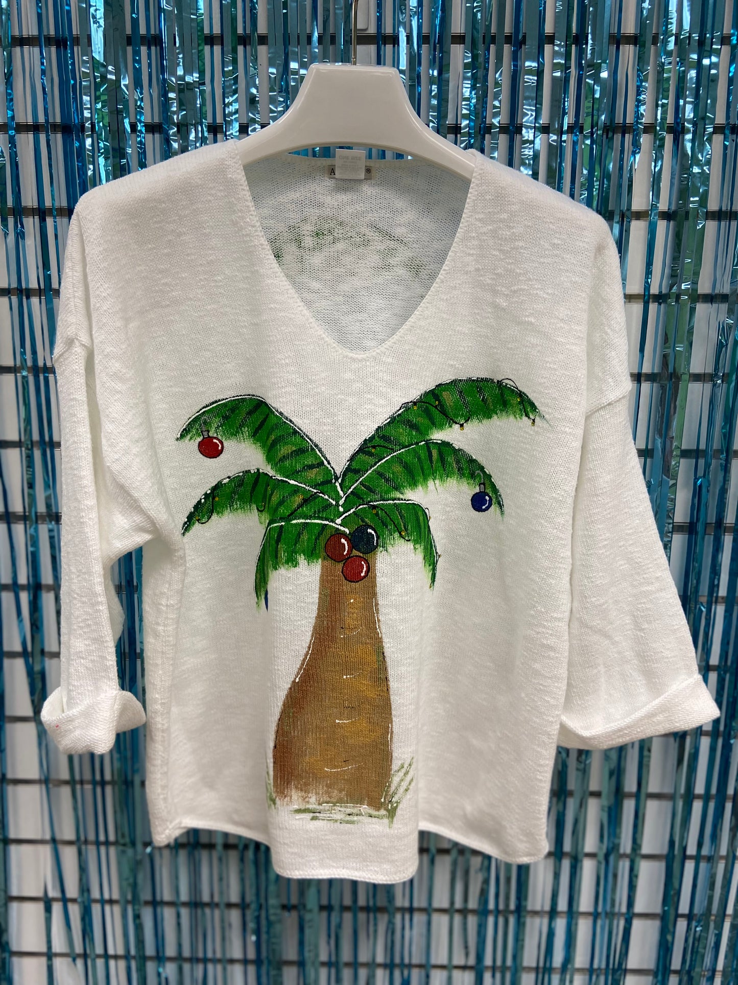 MoMo Sweater - Christmas Palm Tree