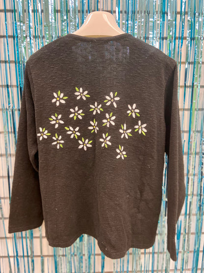 LisaLou Painted Jasmine Burst Sweater