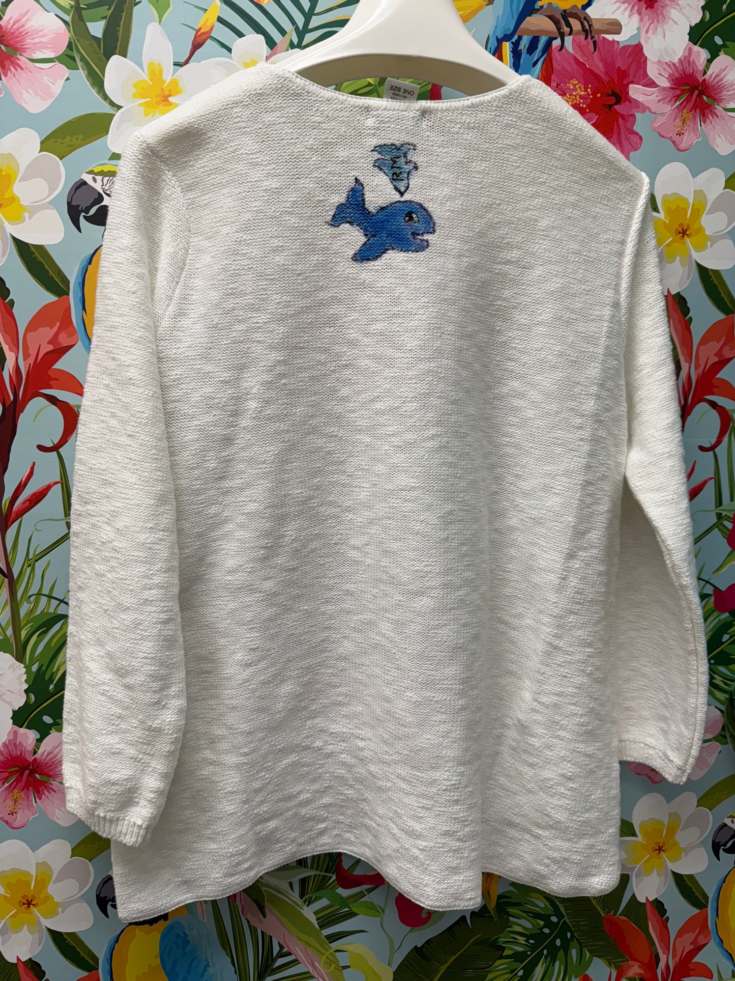 Rosamund Merrill Painted Sail Boat Sweater