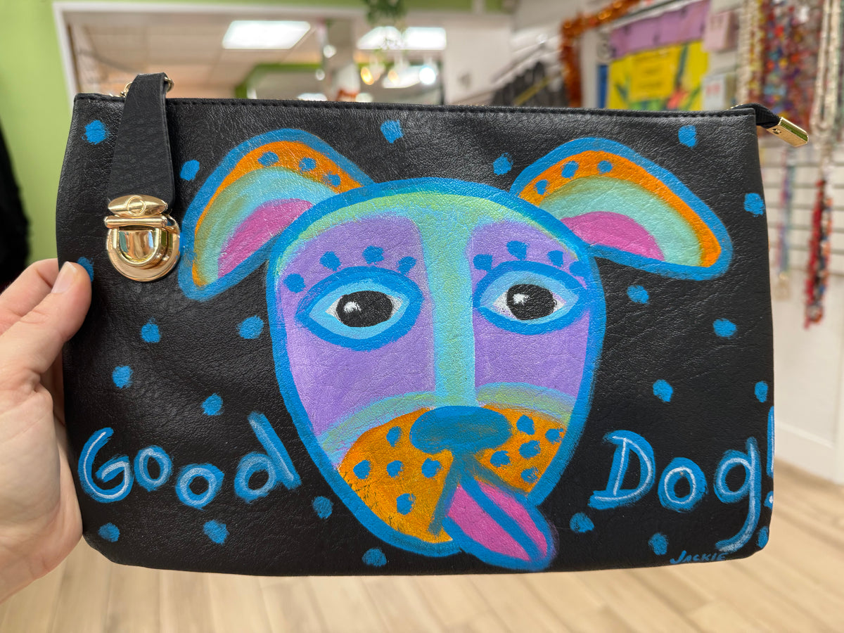 Jackie Ludtke Painted Dog Bags