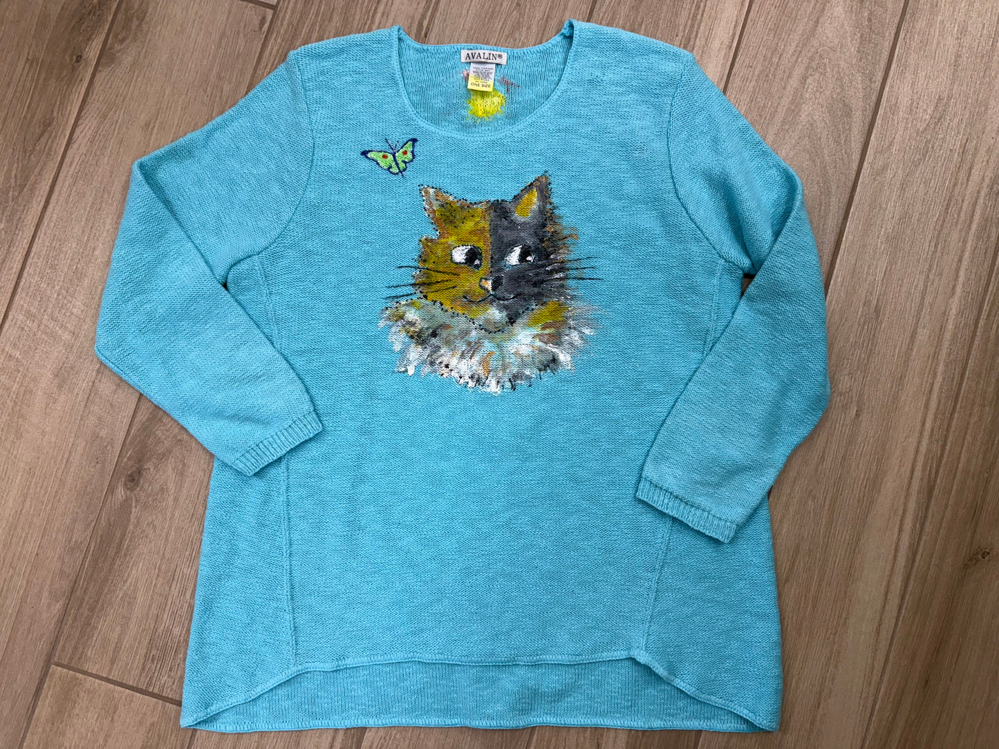 Rosamund Merrill Painted Cat Sweater