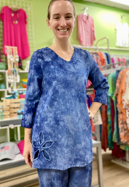 Dunes Flor Cut Out Top