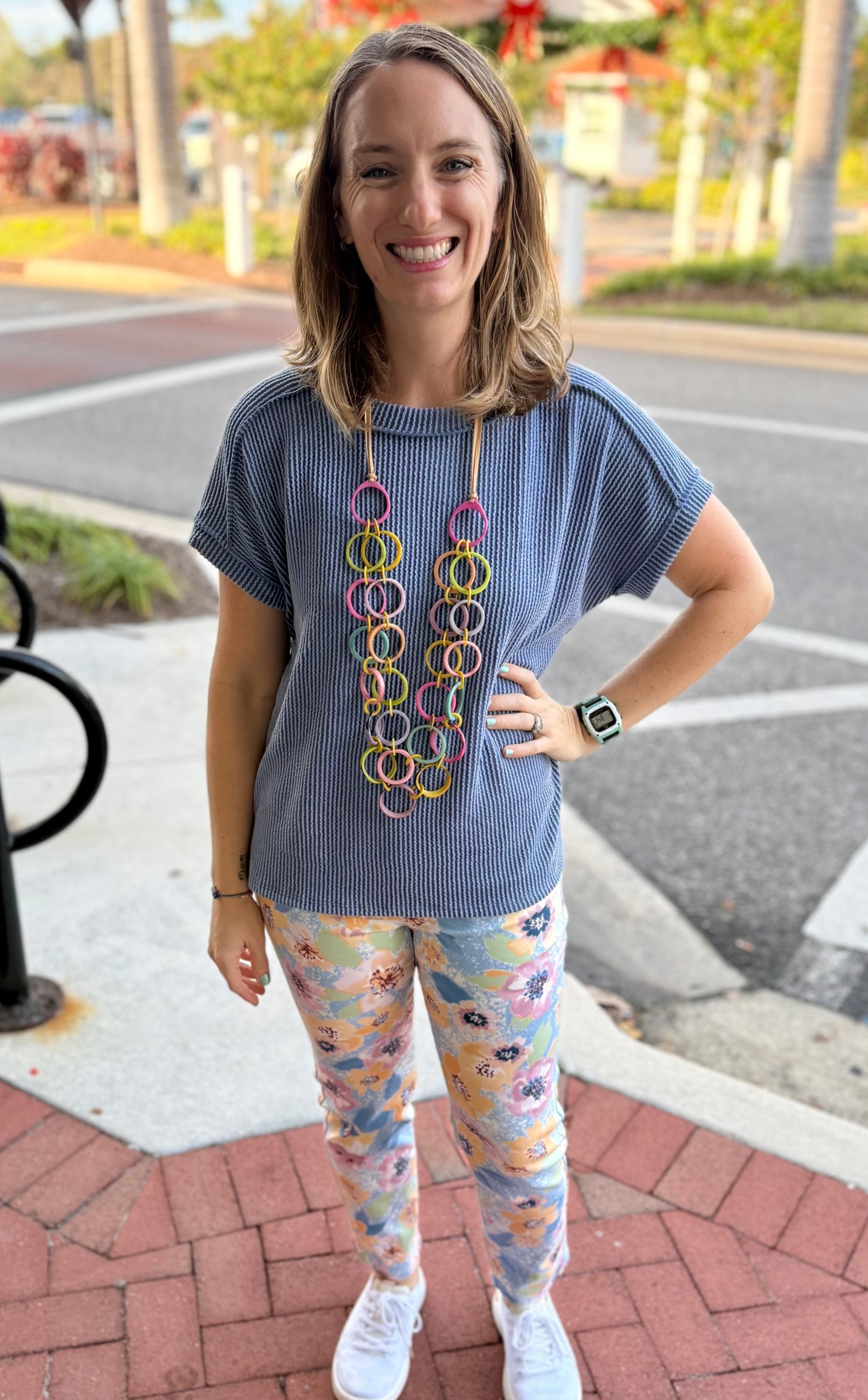 FDJ 2169837 Floral Print Jean