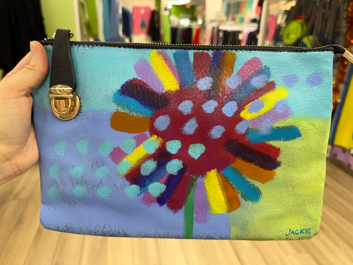 Jackie Ludtke Painted Flower Bags
