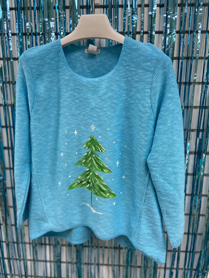 LisaLou Painted Silent Snow Sweater