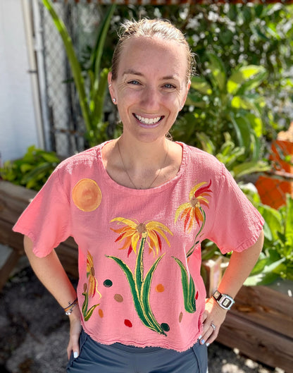 Peg Painted Heidi Floral Tops