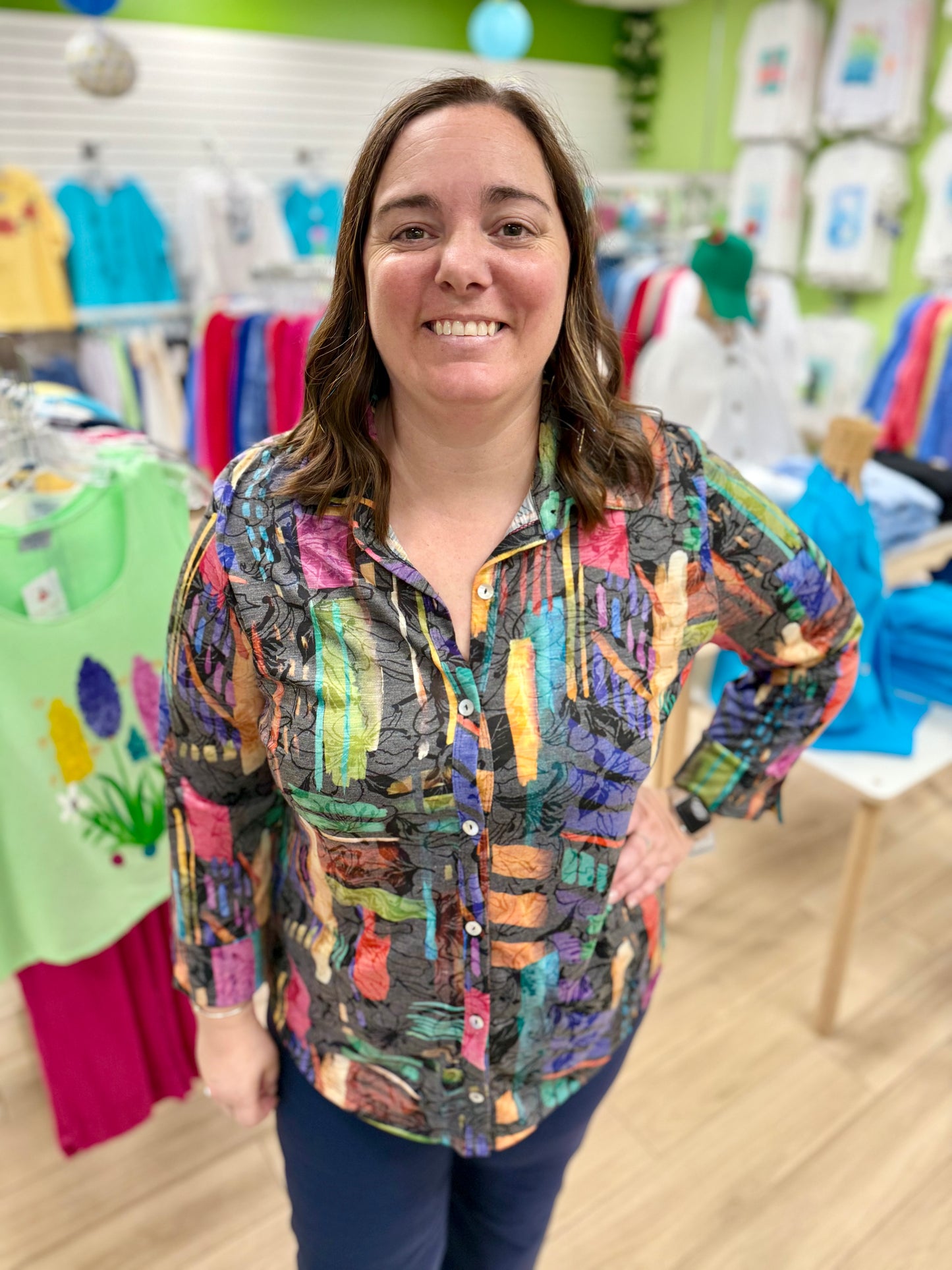 Jess & Jane SG1 Print Top