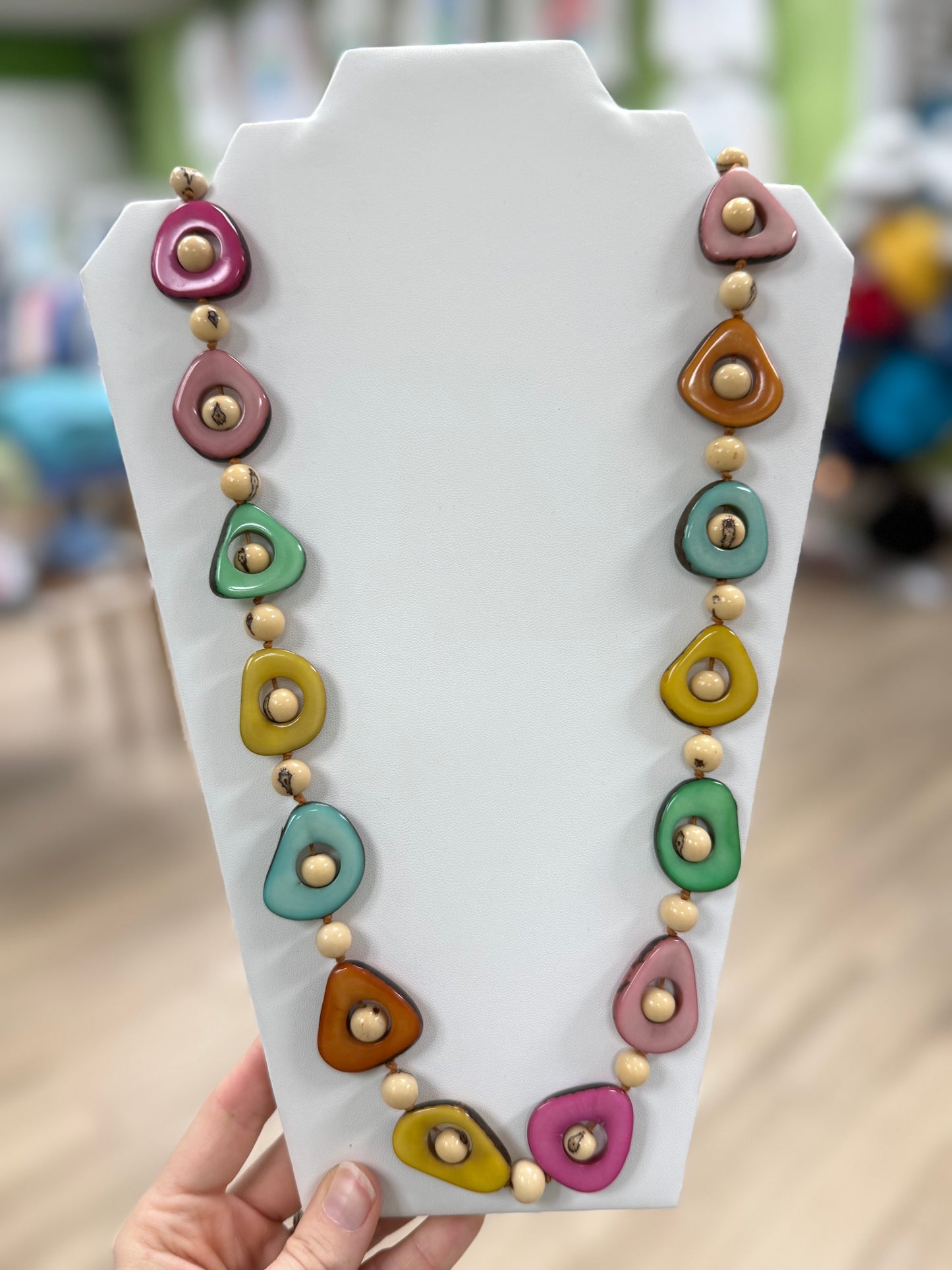 Tagua Aztec Necklace