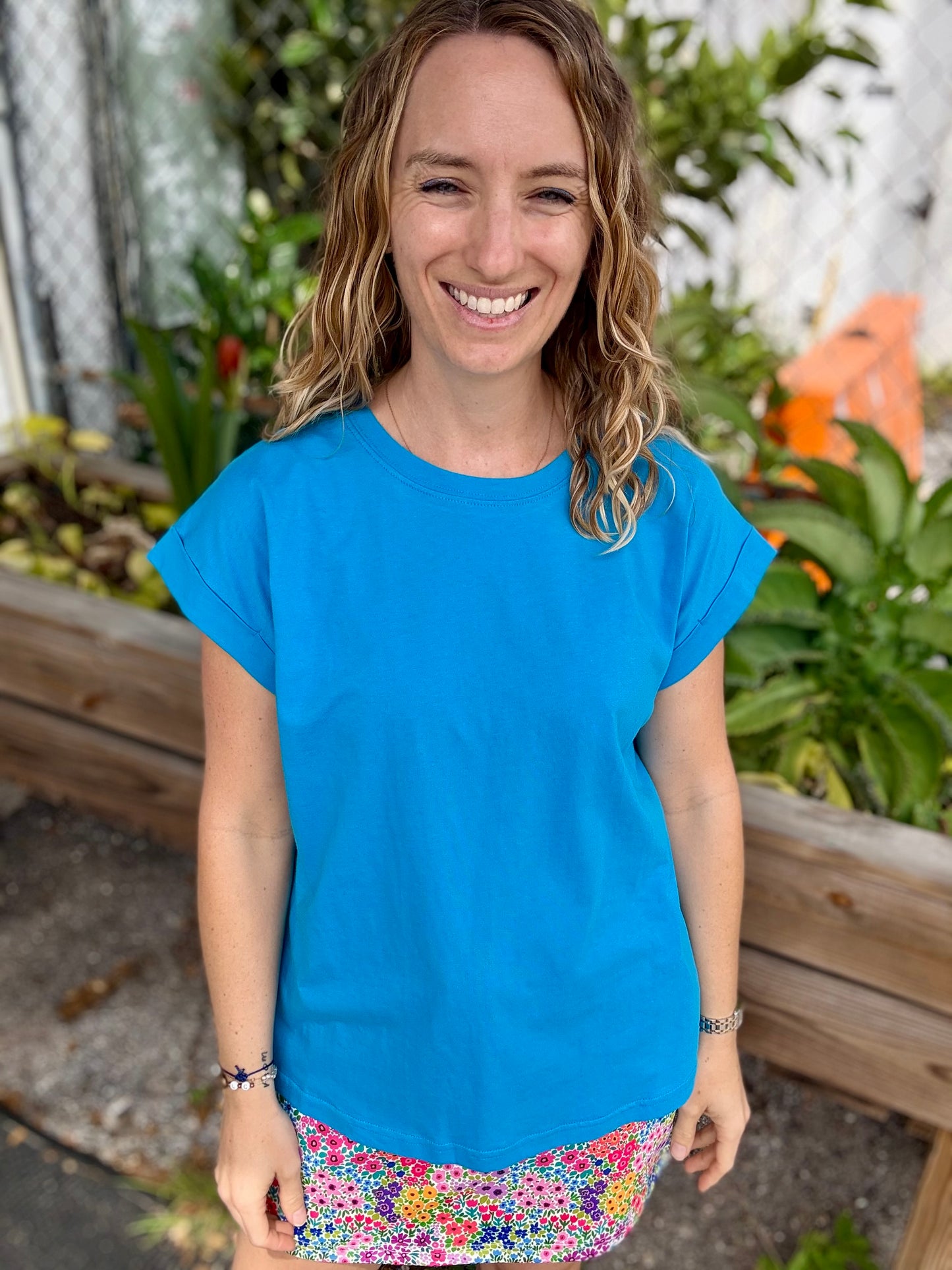 Zenana Folded Sleeve Top