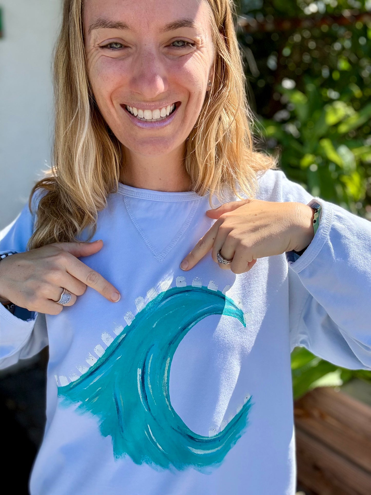MoMo ST746 Painted Sea Spray Sweatshirt