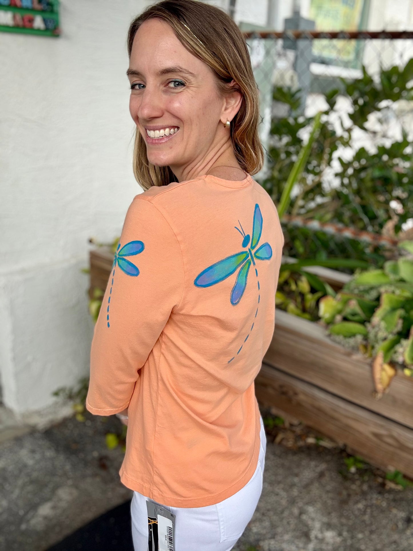 Jackie Ludtke 8286 Painted Dragonflies Top