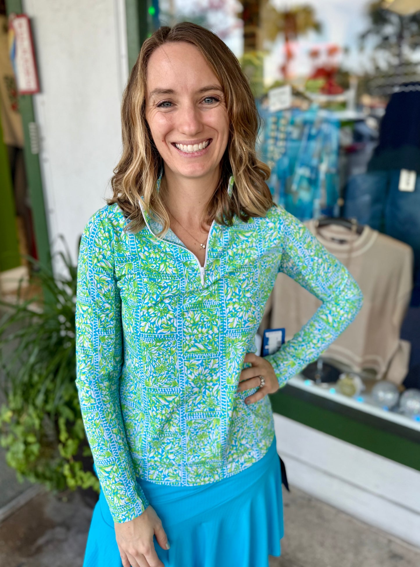 Ibkul 10000 UPF Print Top