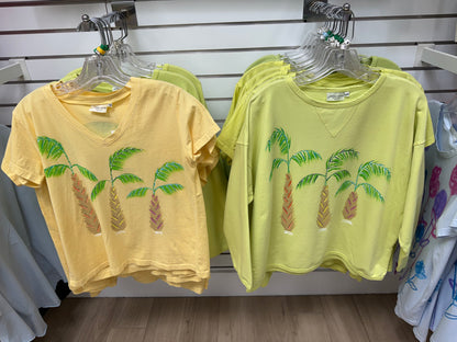 MoMo ST746 Painted Pop Palm Trio Sweatshirt