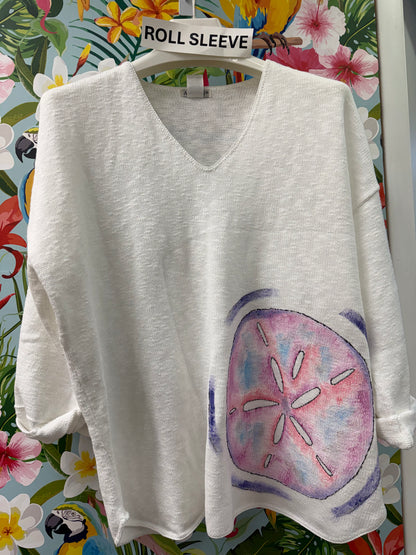 MoMo Sweater - Pastel Sand Dollar