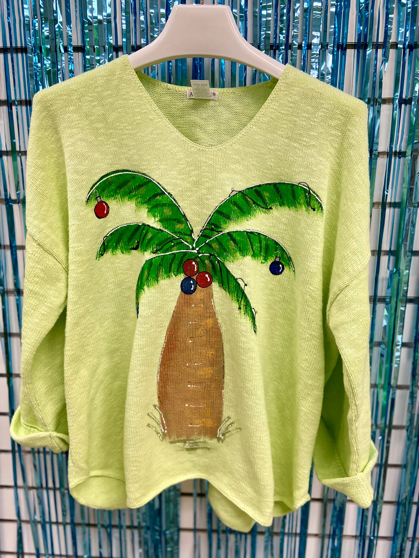 MoMo Sweater - Christmas Palm Tree