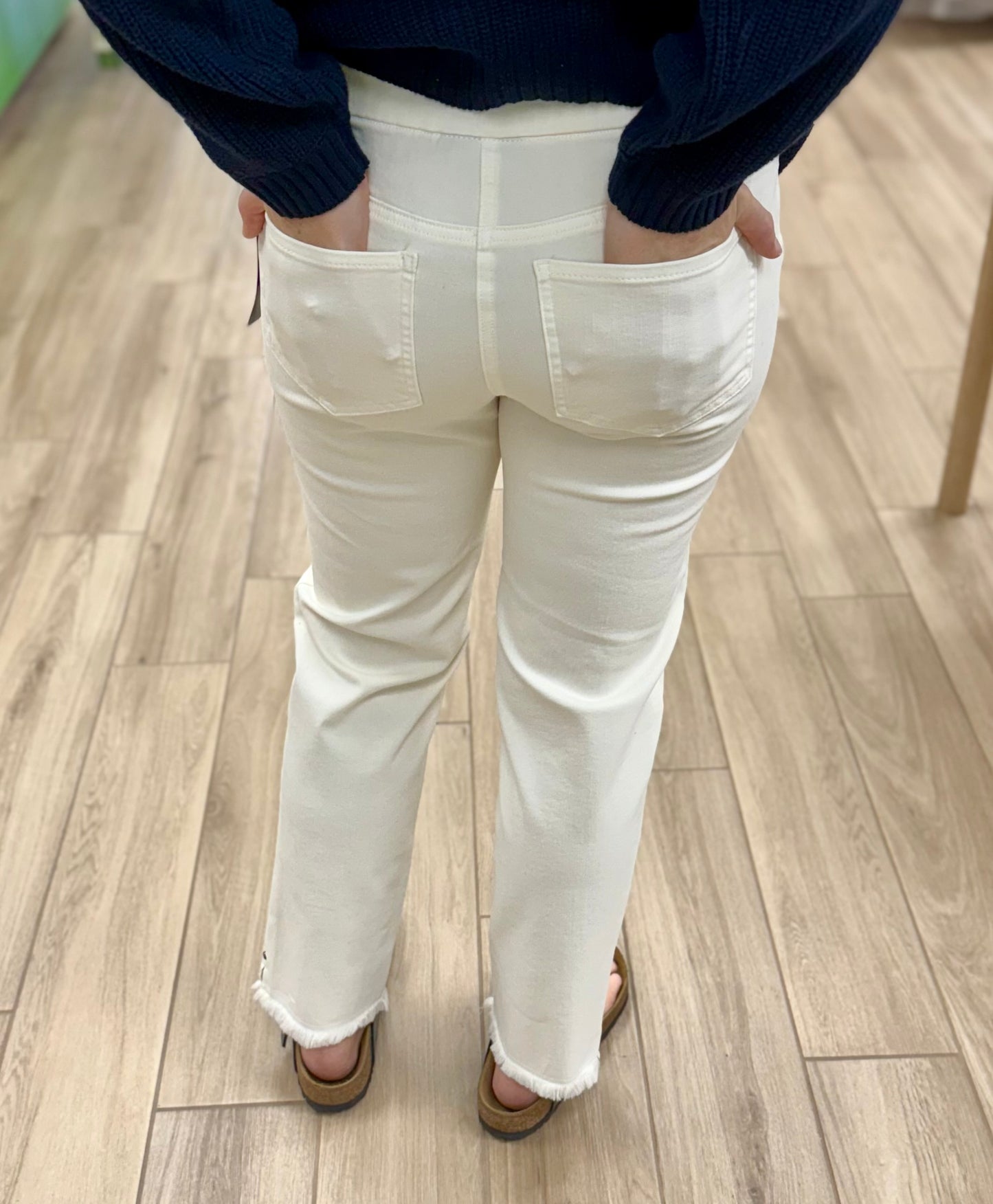 Multiples M35714PM Fringe Hem Jeans