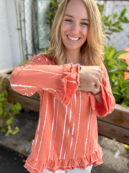Inspired by Wild Palms D50 Ruffle Top