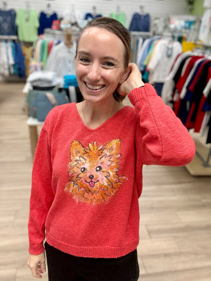 Rosamund Merrill Painted Yorkie Sweater