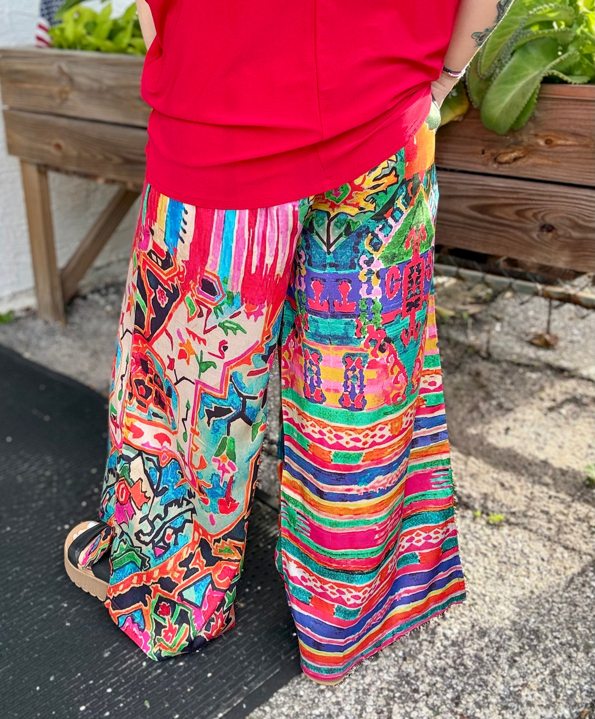 Orientique Persia Wide Leg Print Pant