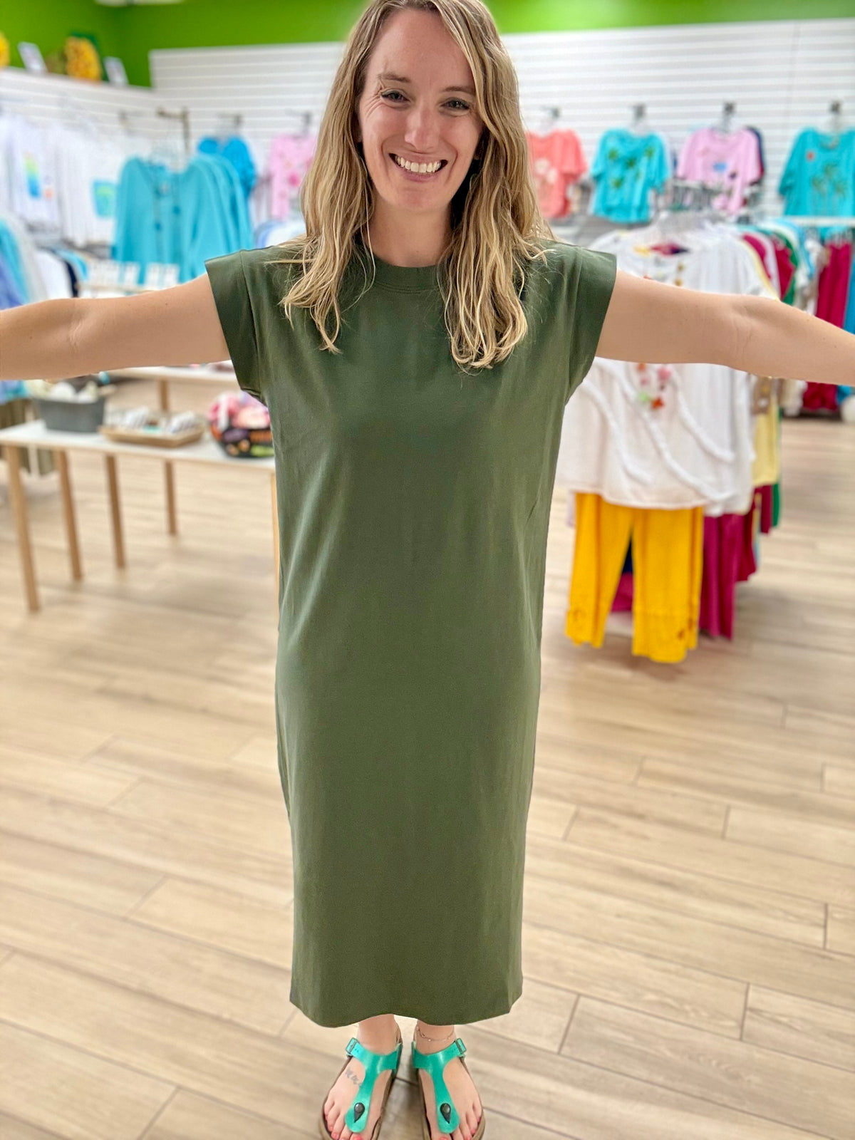 Zenana Cotton Midi Dress