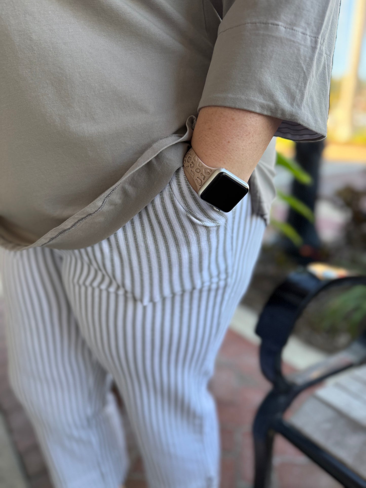 Wild Palms 5626 Stripe Capri