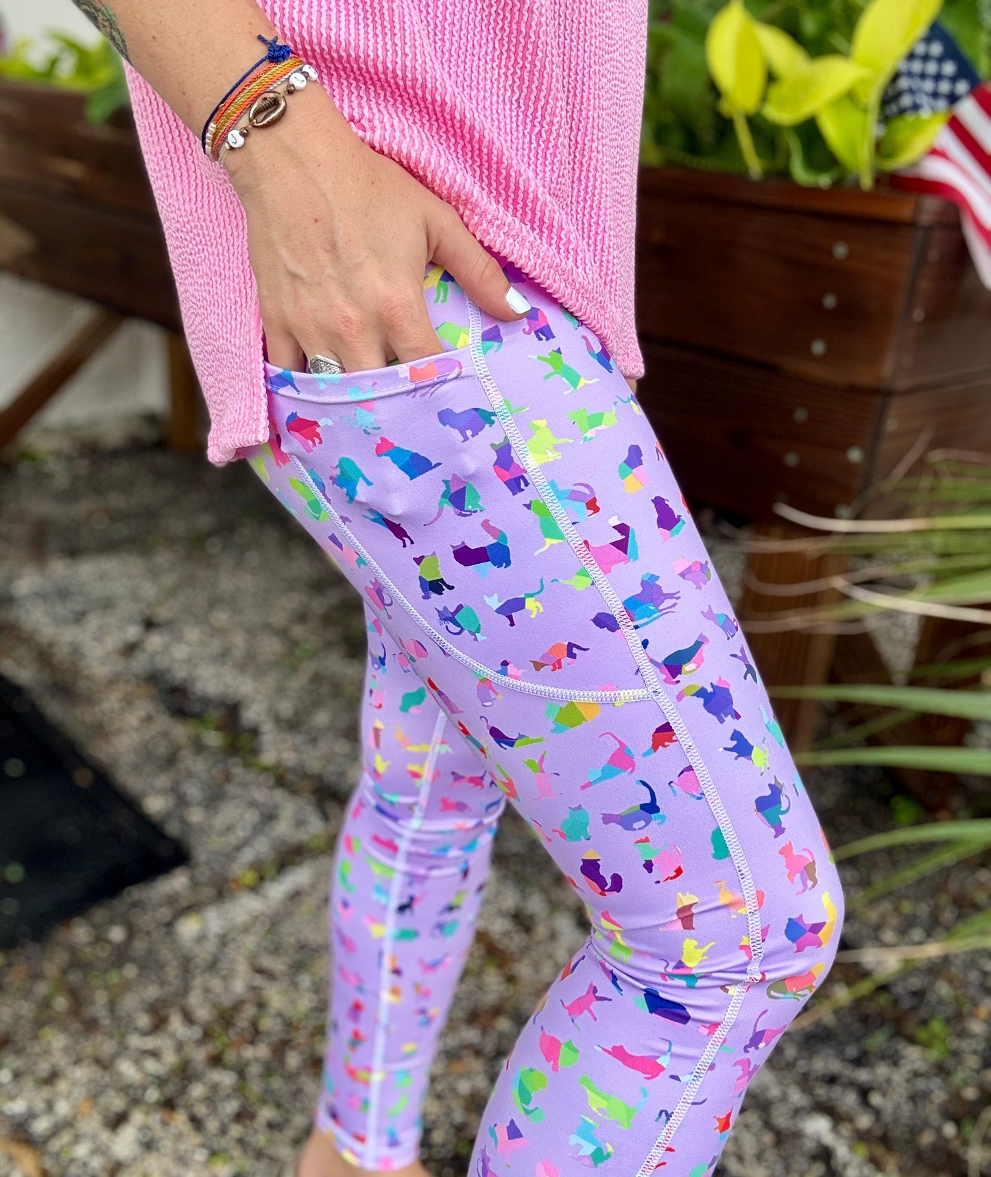 Dena Lyons Crazy Cats Legging