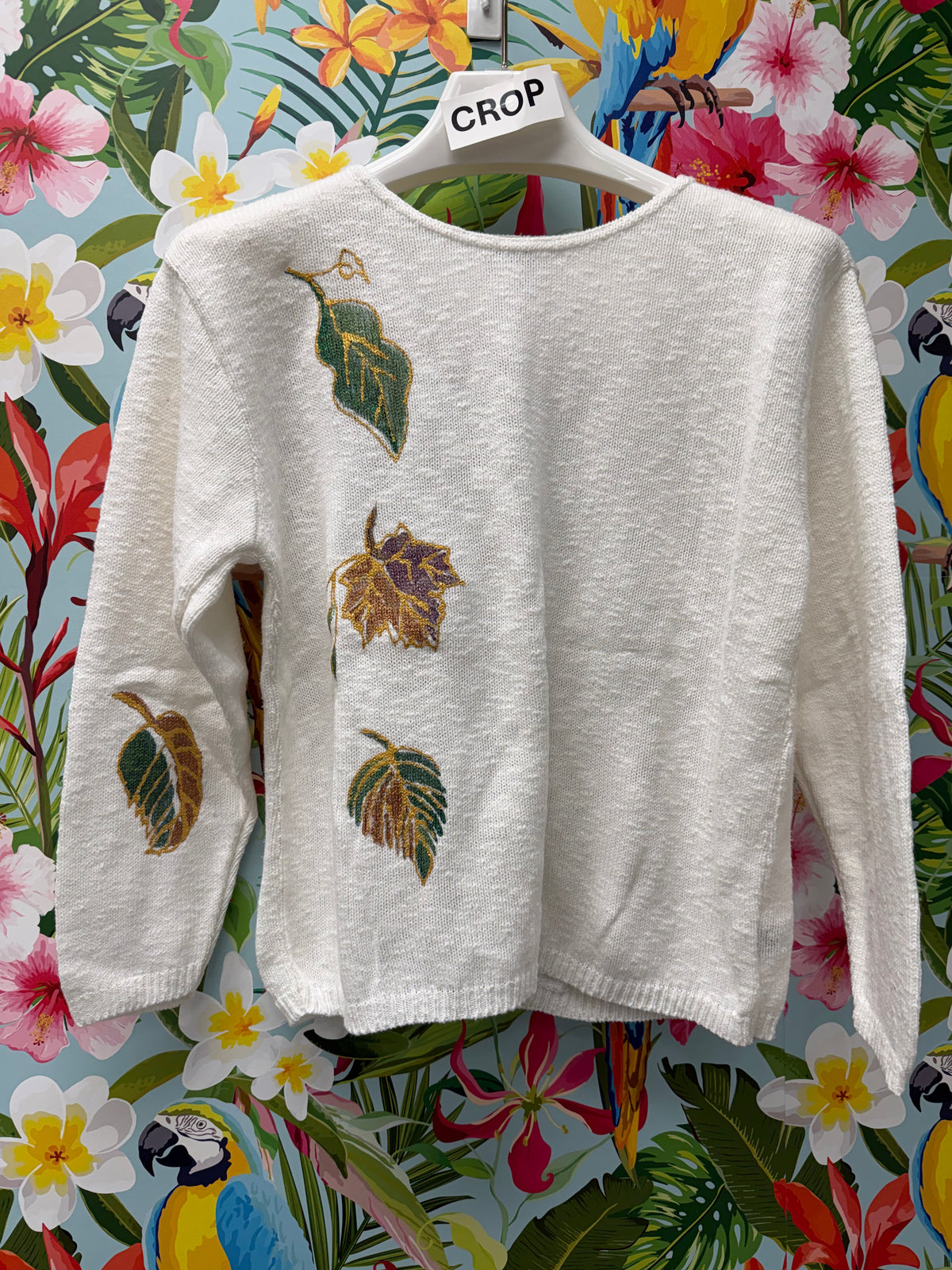 Peg Painted Sweater - Falling Leaves