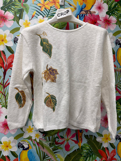 Peg Painted Sweater - Falling Leaves