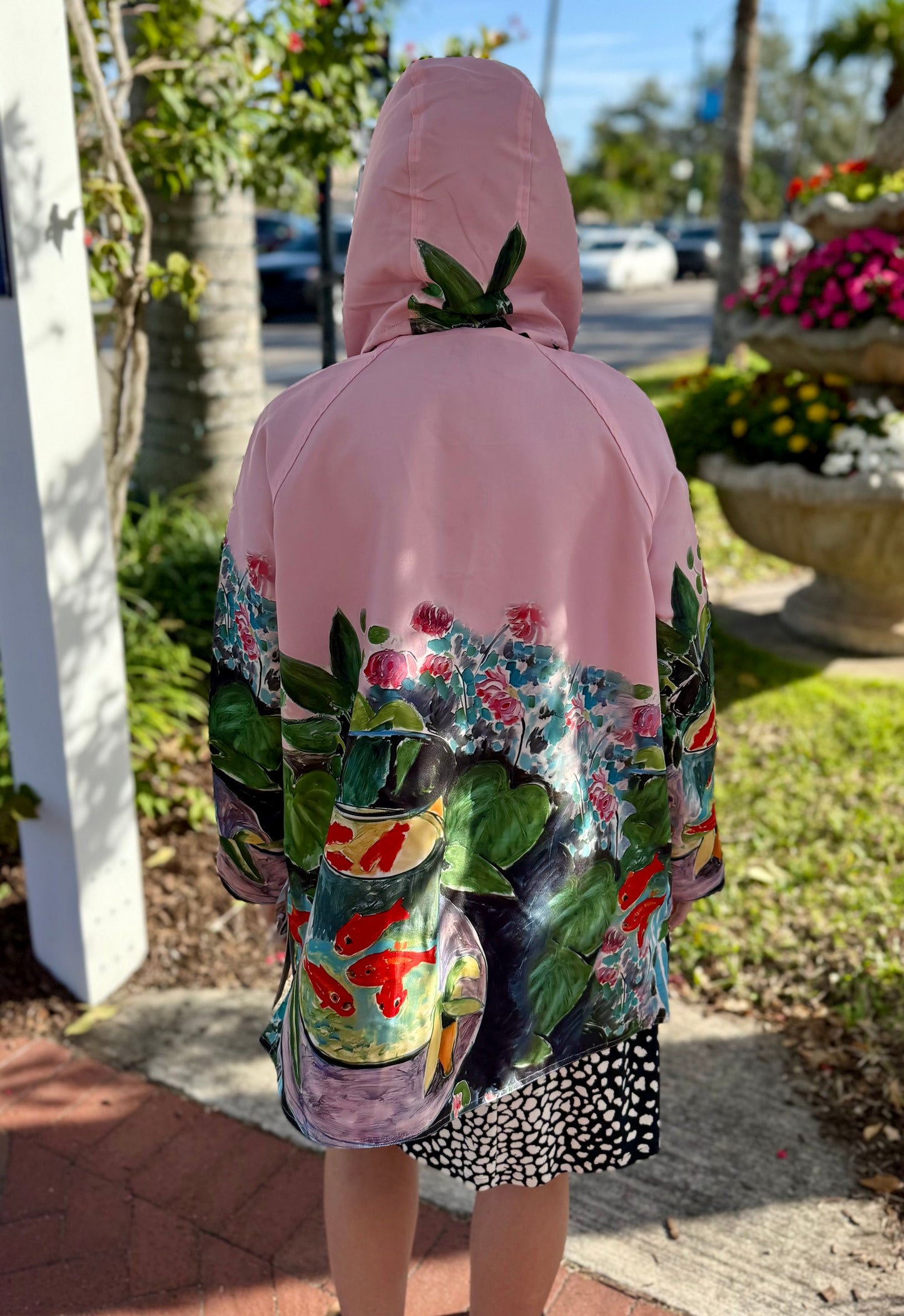 Oopera J6240RW-3 Gold Fish Reversible Rain Jacket