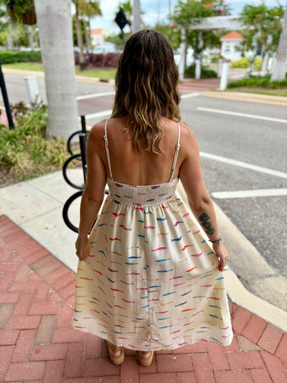 Baevely Fish Print Maxi Dress