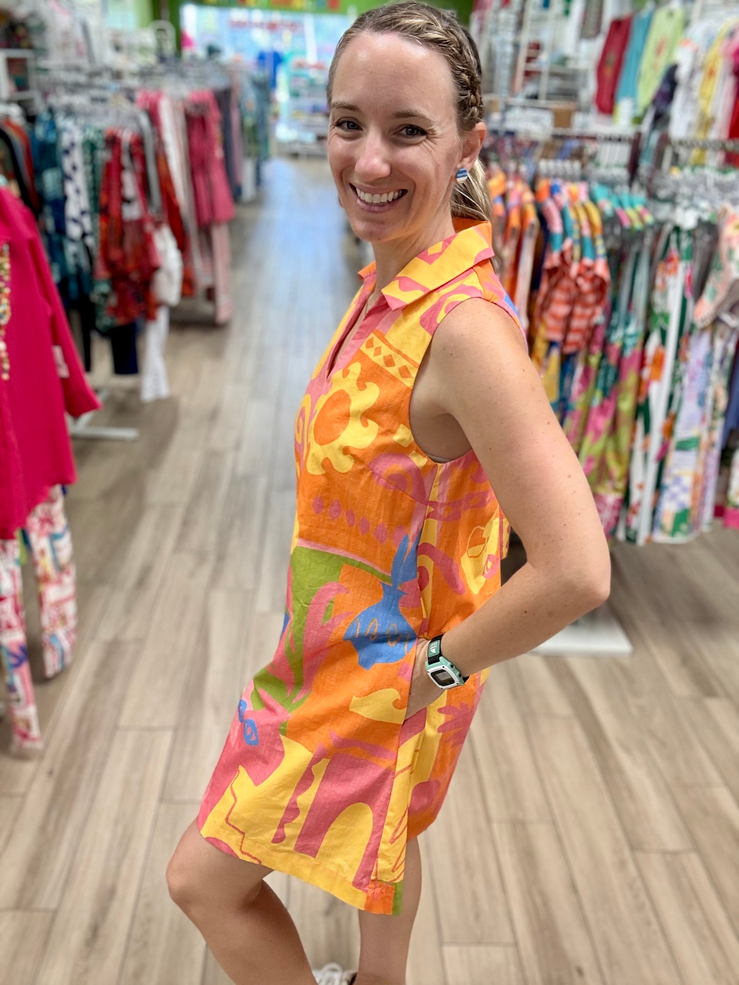 Prosperina PA3234D Tybee Coral Casino Dress