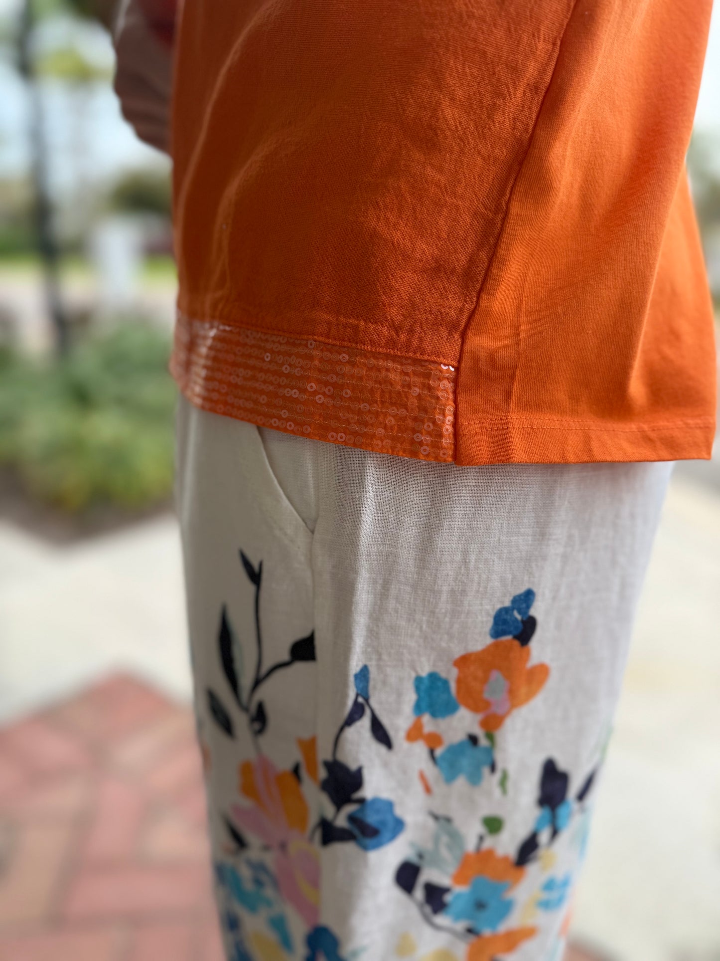 Spanner 226303	Floral Linen Shorts