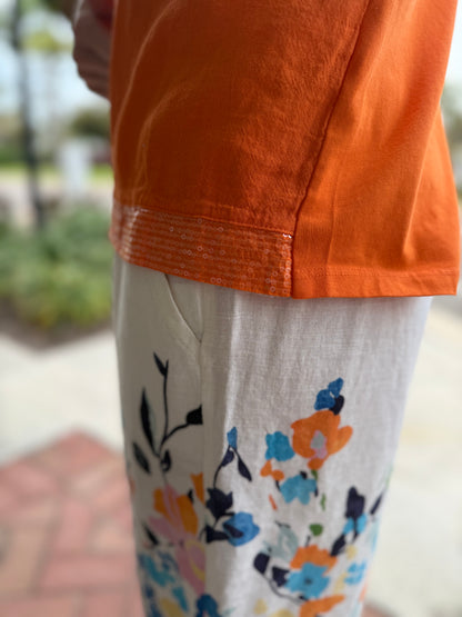 Spanner 226303	Floral Linen Shorts
