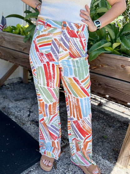 Anniewear Painted Sorbet Print Jean