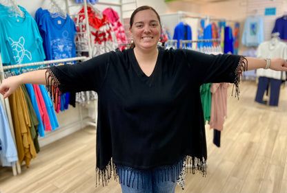 Dairi 2221 One Size Fringe Top