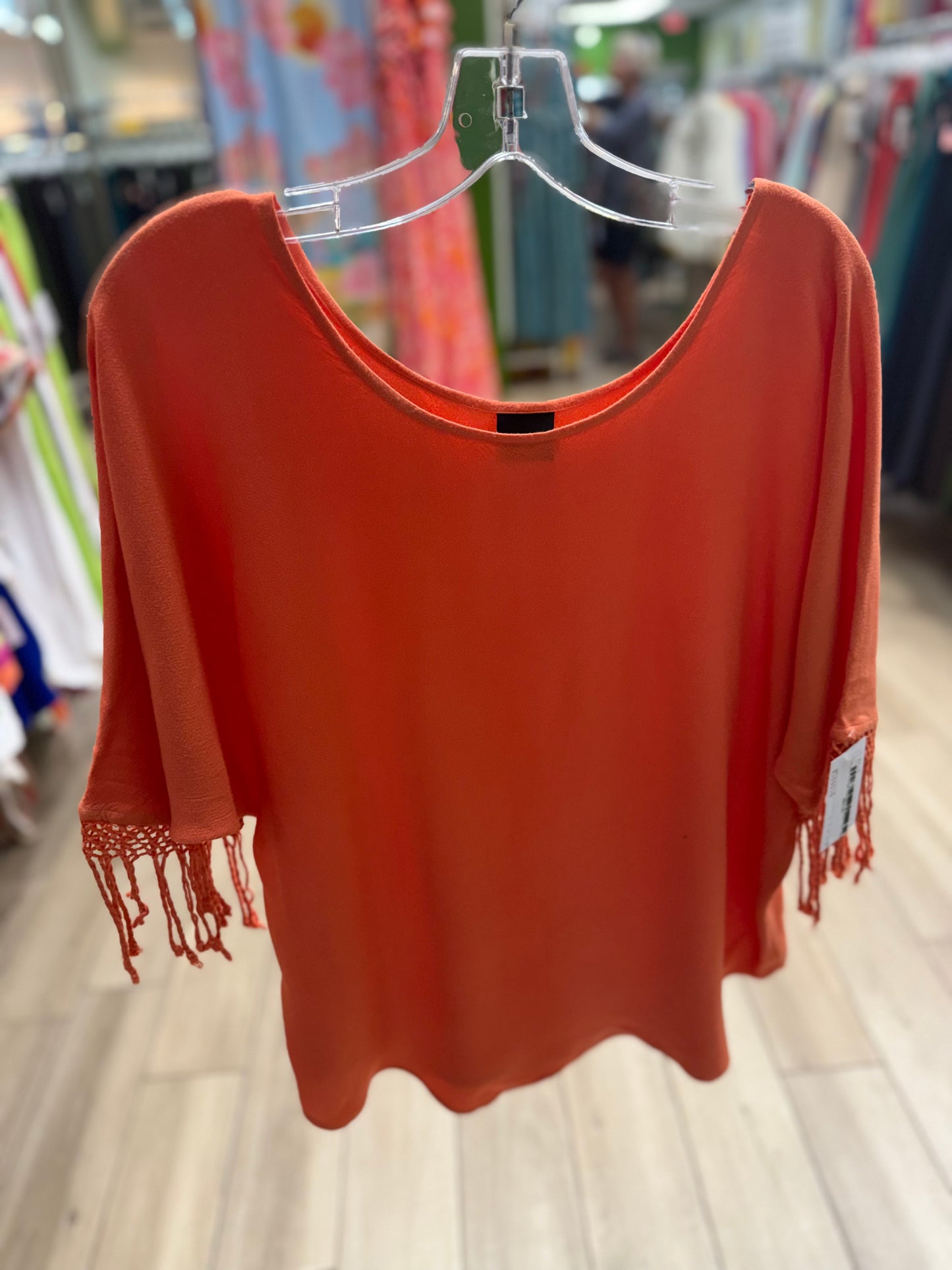 Dairi 237F Fringe Dolman One Size Top