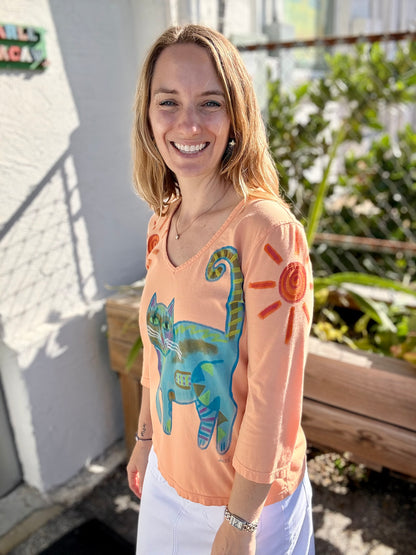 Jackie Ludtke 8286 Painted Kitty Top