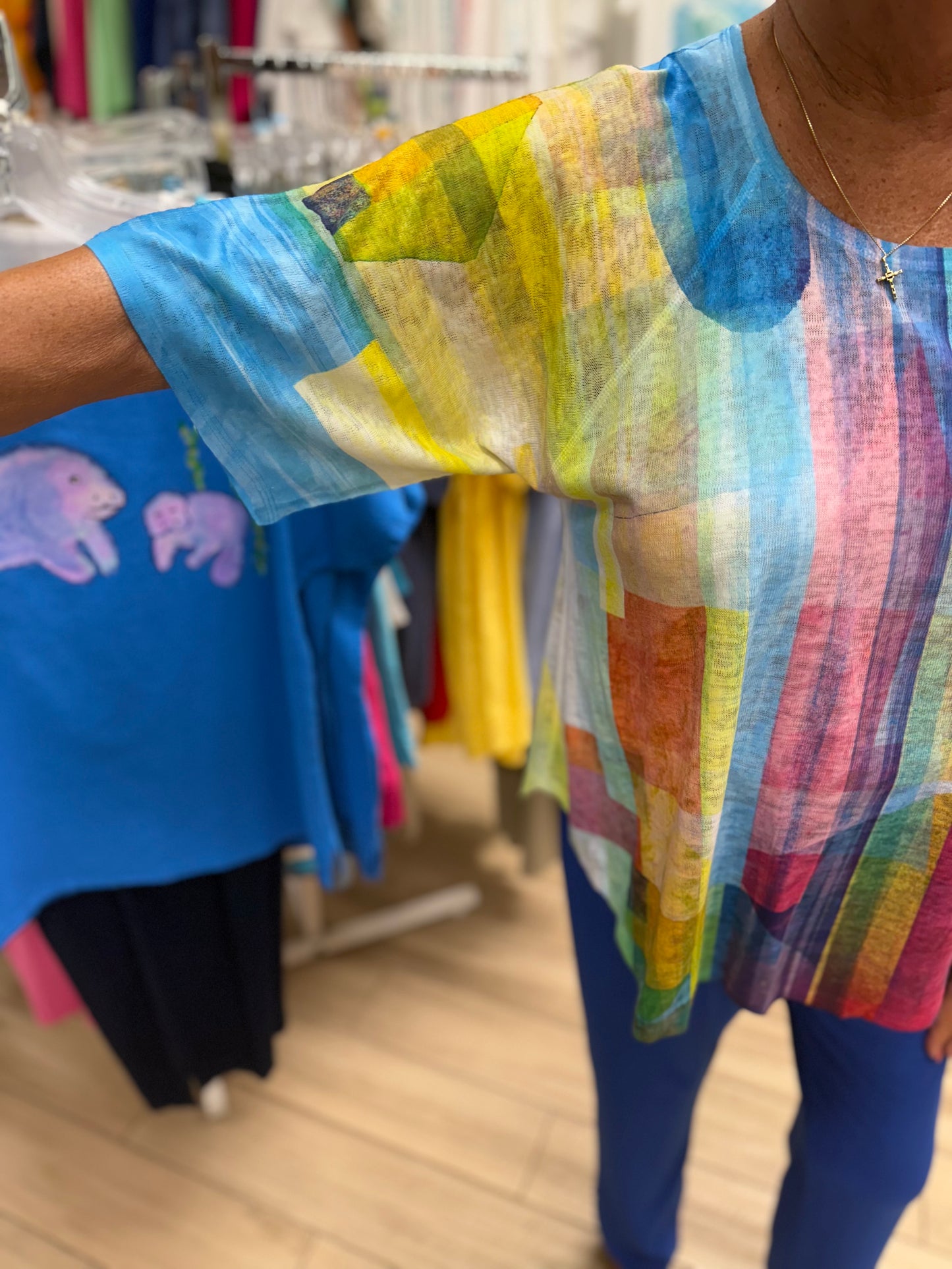 Et'Lois Apple Dolman Top